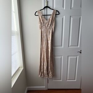 Vintage Hollywood Nites maxi bias cut glamours dress. Size 6